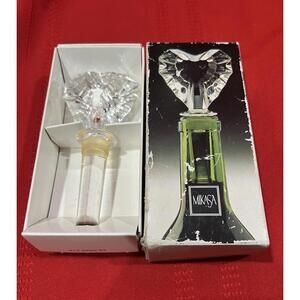 Mikasa Venus Heart Shaped Lead Crystal Wine Bottle Stopper